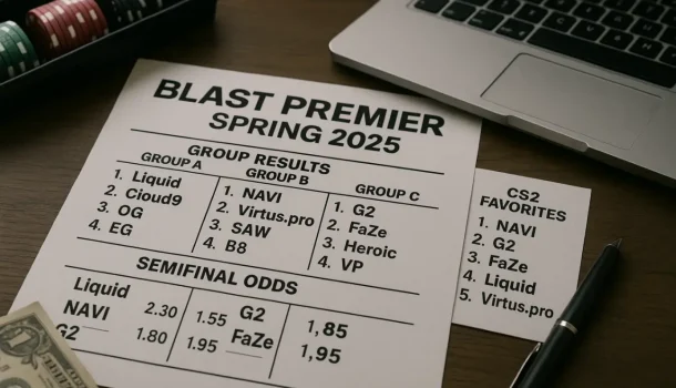 BLAST Premier Spring 2025: итоги групп, ставки на полуфинал и фавориты CS2