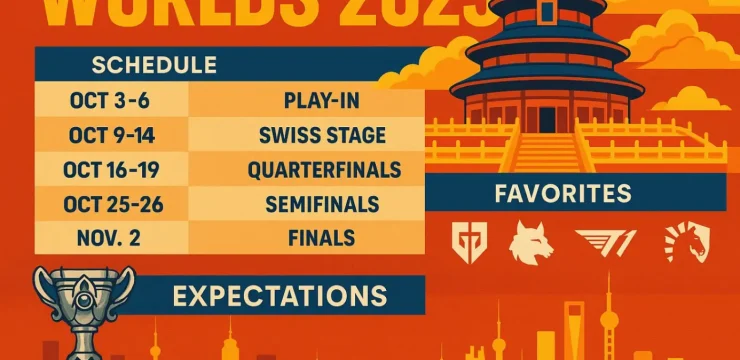 Worlds 2025 в Китае: расписание, фавориты и ожидания
